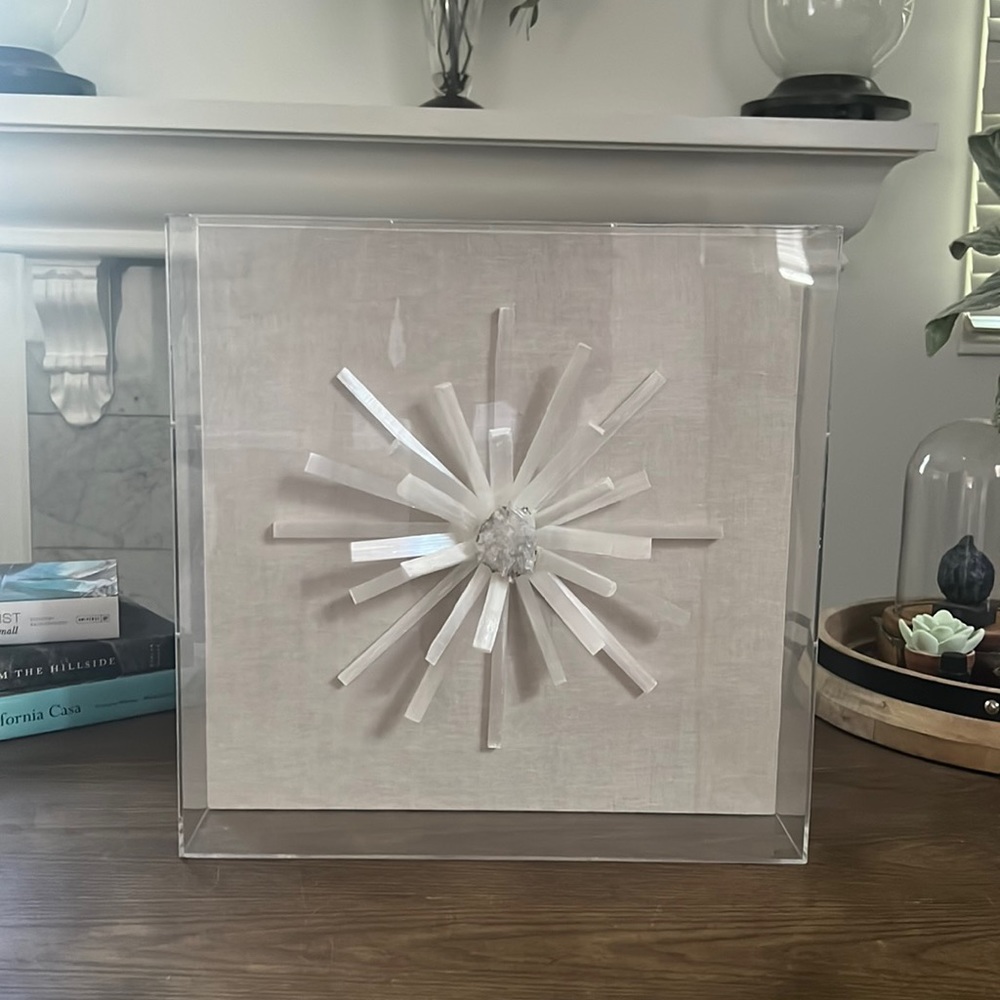 Stunning Crystal Framed Wall Art Acrylic Shadow Box
